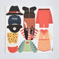 Ferflex – Magnetspiel „My Costumes“ Kostüme, 32 Magnete