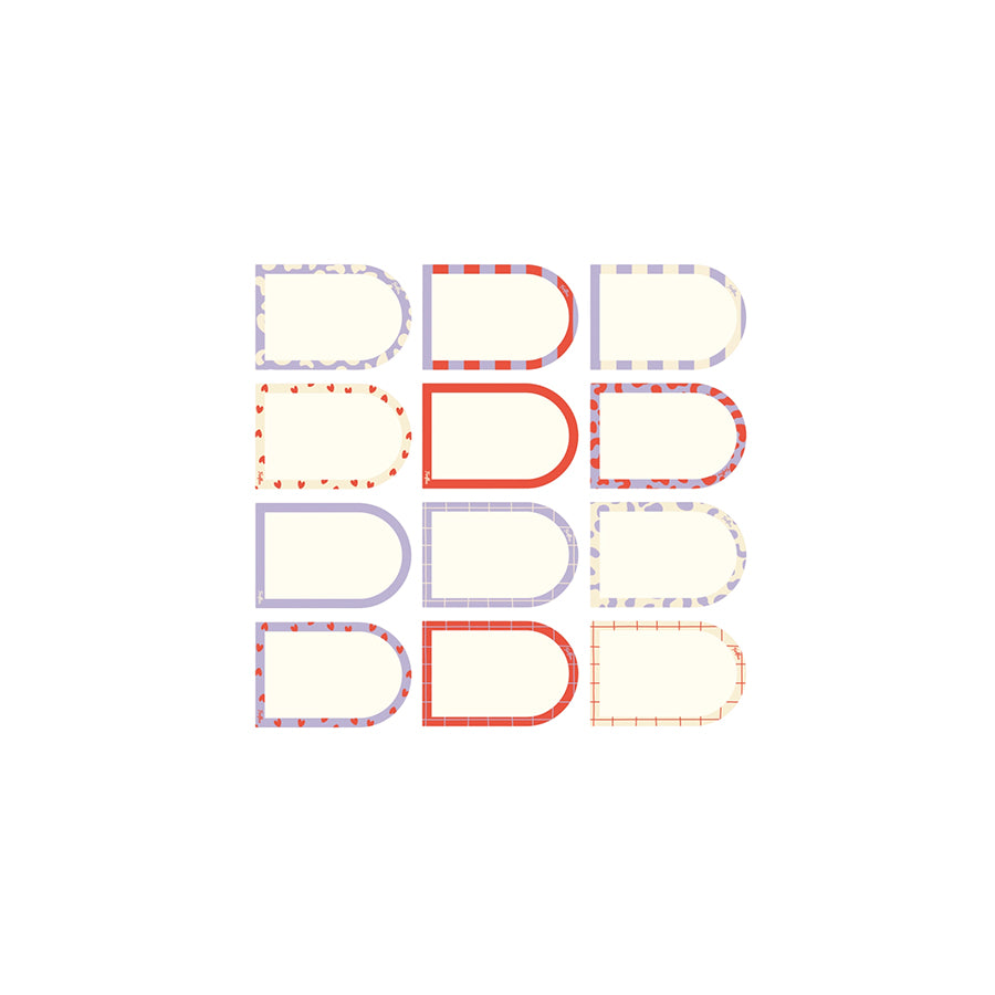 Ferflex – Magnet Notizzettel "Multi", abwischbar 12 Stück mit Marker