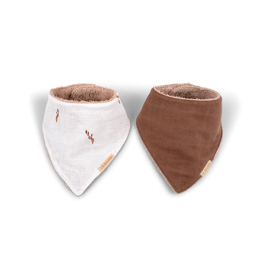 Filibabba - Bandana-Lätzchen Carrot Thief, 2er-Pack