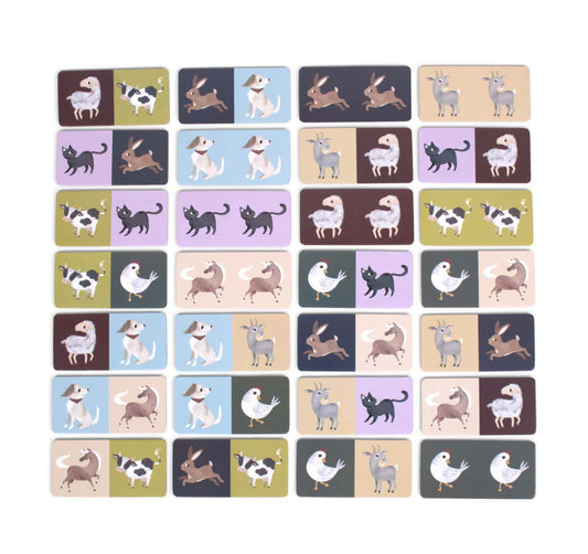Filibabba - Domino-Spiel Farm Animals