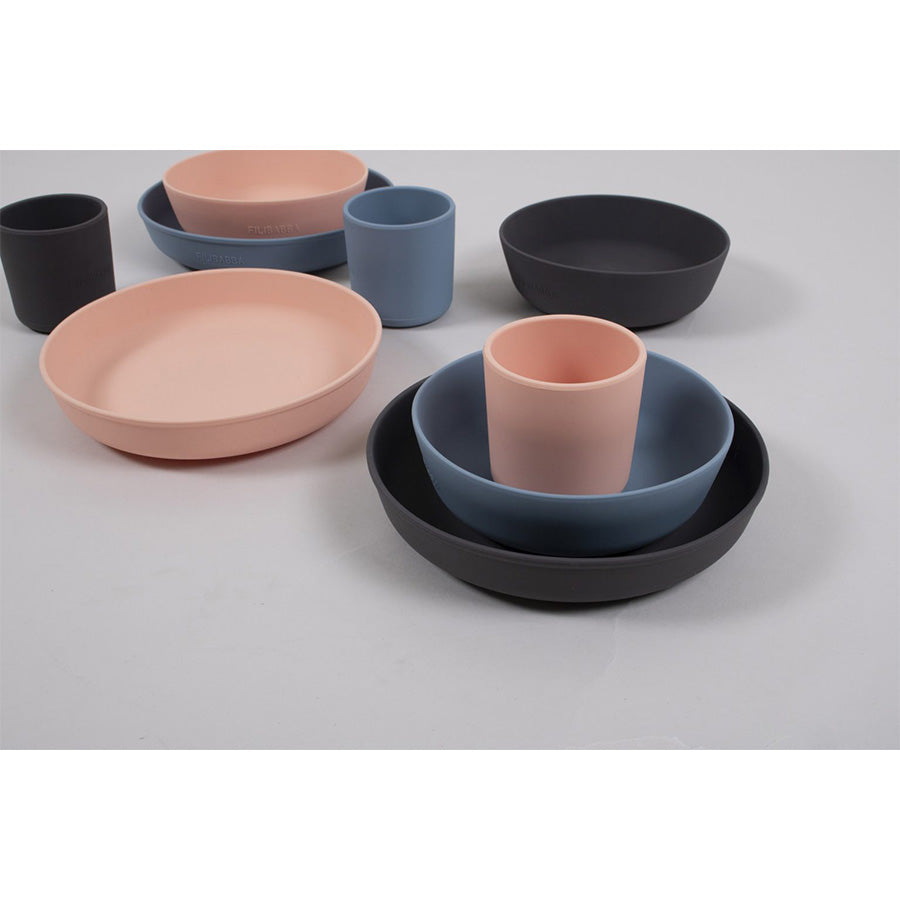 Filibabba - Geschirrset aus Silikon "Powder Blue"