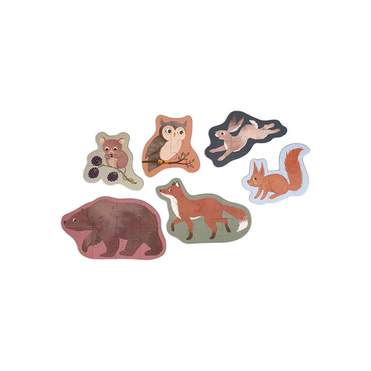 Filibabba - Puzzle "Nordic Animals", 7-tlg