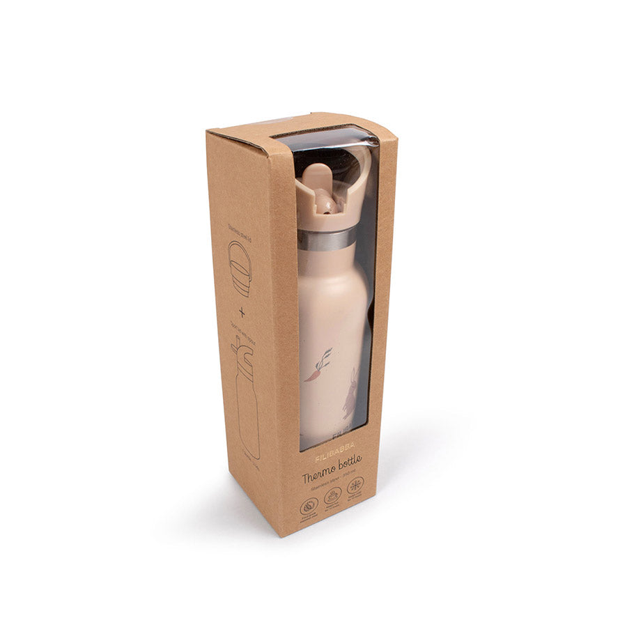 Filibabba - Trinkflasche aus rostfreiem Edelstahl "Carrot Thief"