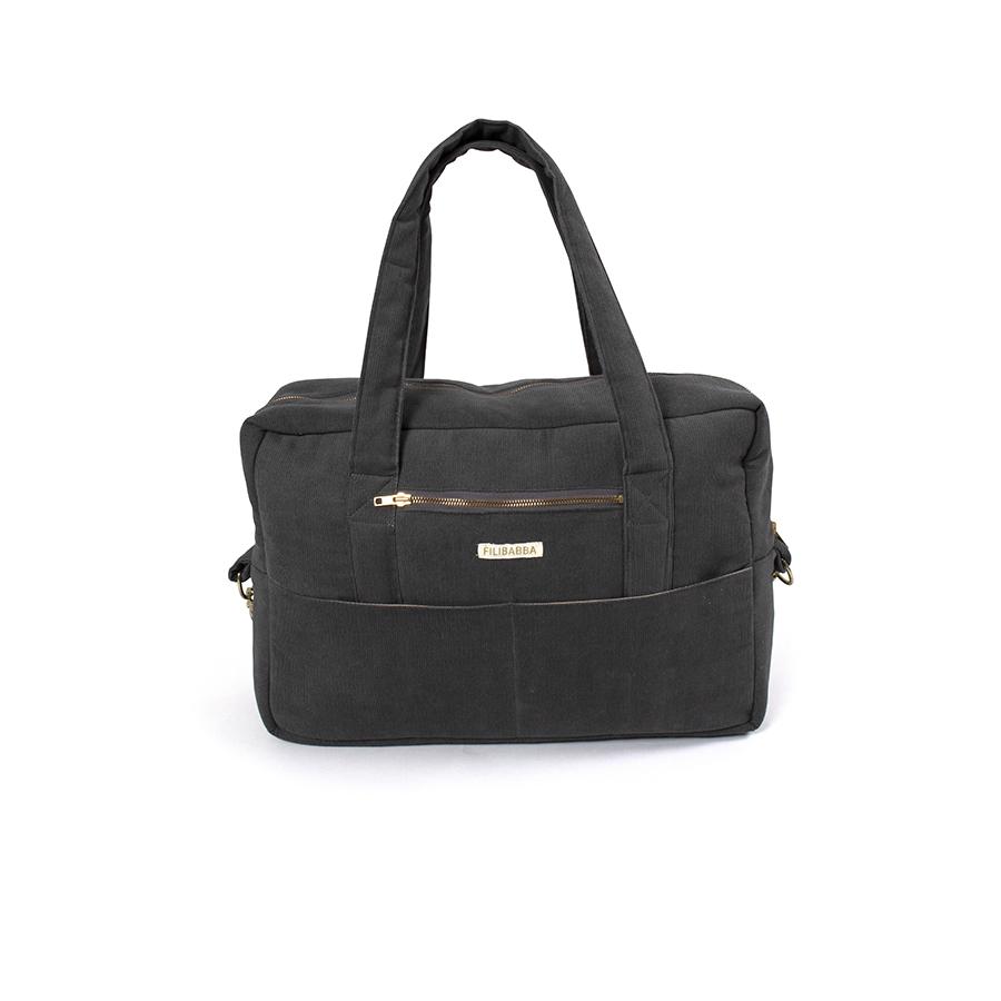 WICKELTASCHE MOMMY BAG CORD STONE GREY