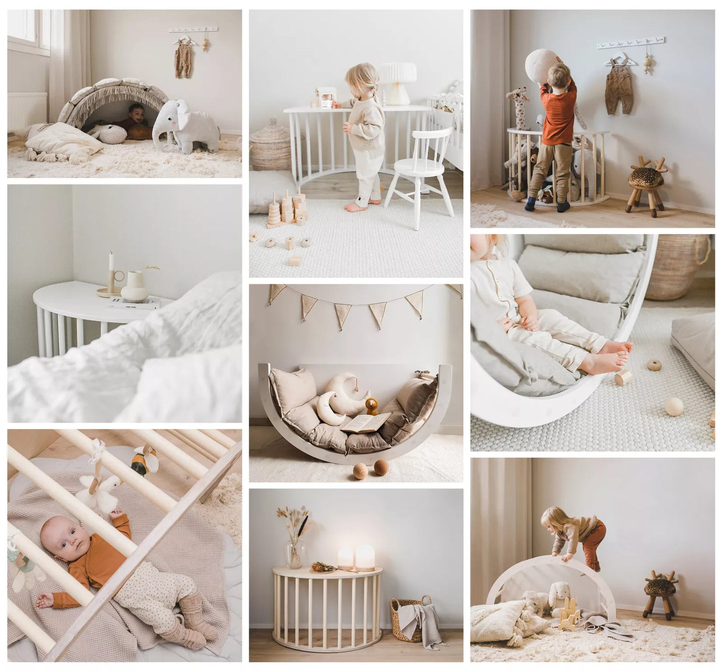 FitWood - Kletterbogen "Luoto" (Wippe, Spielbogen, Tisch und mehr)