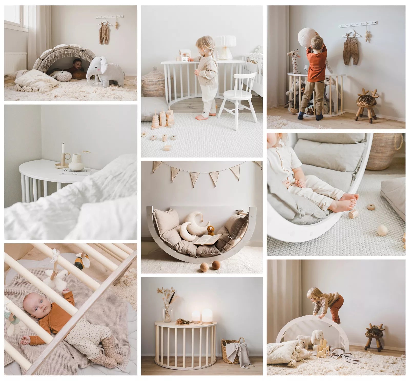 FitWood - Kletterbogen "Luoto" (Wippe, Spielbogen, Tisch und mehr)