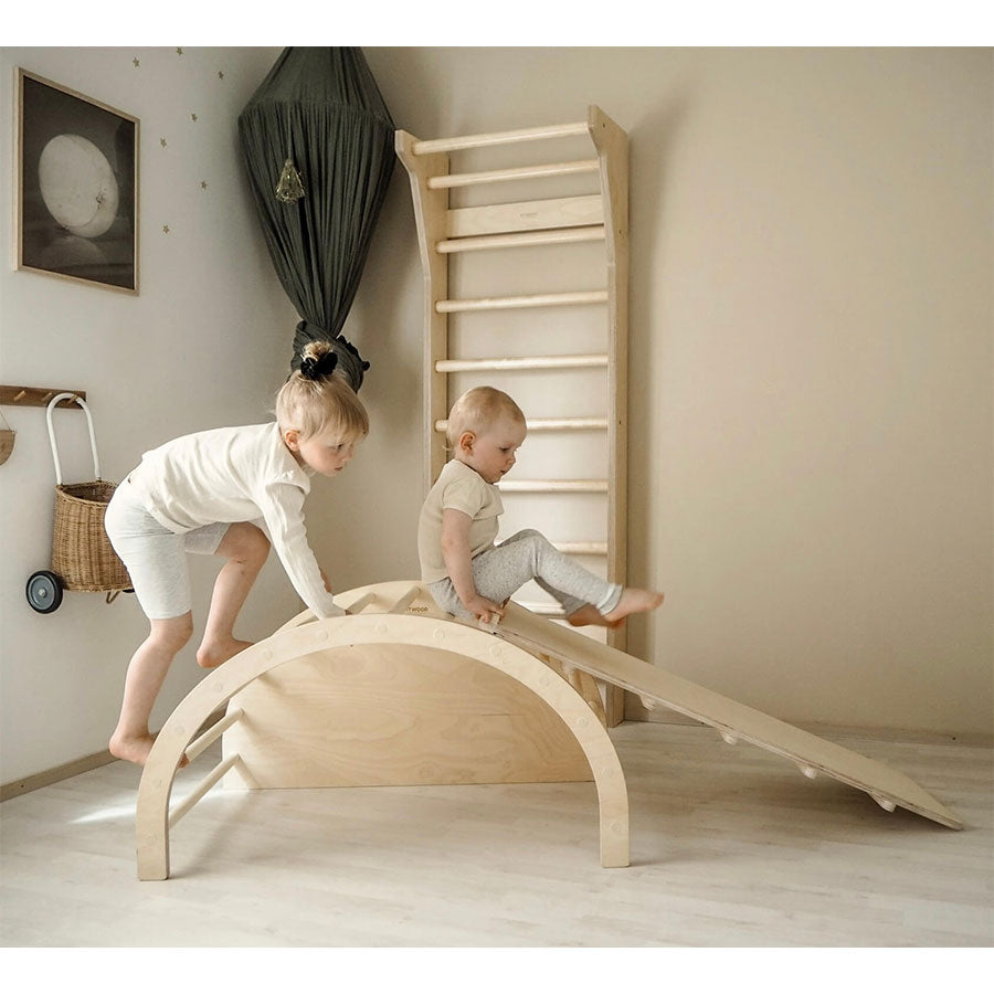 FitWood - Sprossenwand "Taimi Mini Birch" für Kinder 