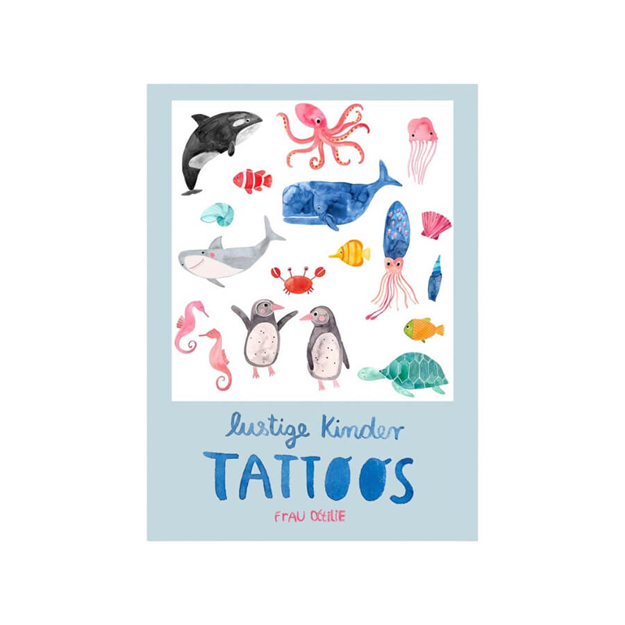 Frau Ottilie – Kindertattoos "Meer", vegan & dermatologisch getestet