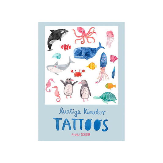 Frau Ottilie – Kindertattoos "Meer", vegan & dermatologisch getestet
