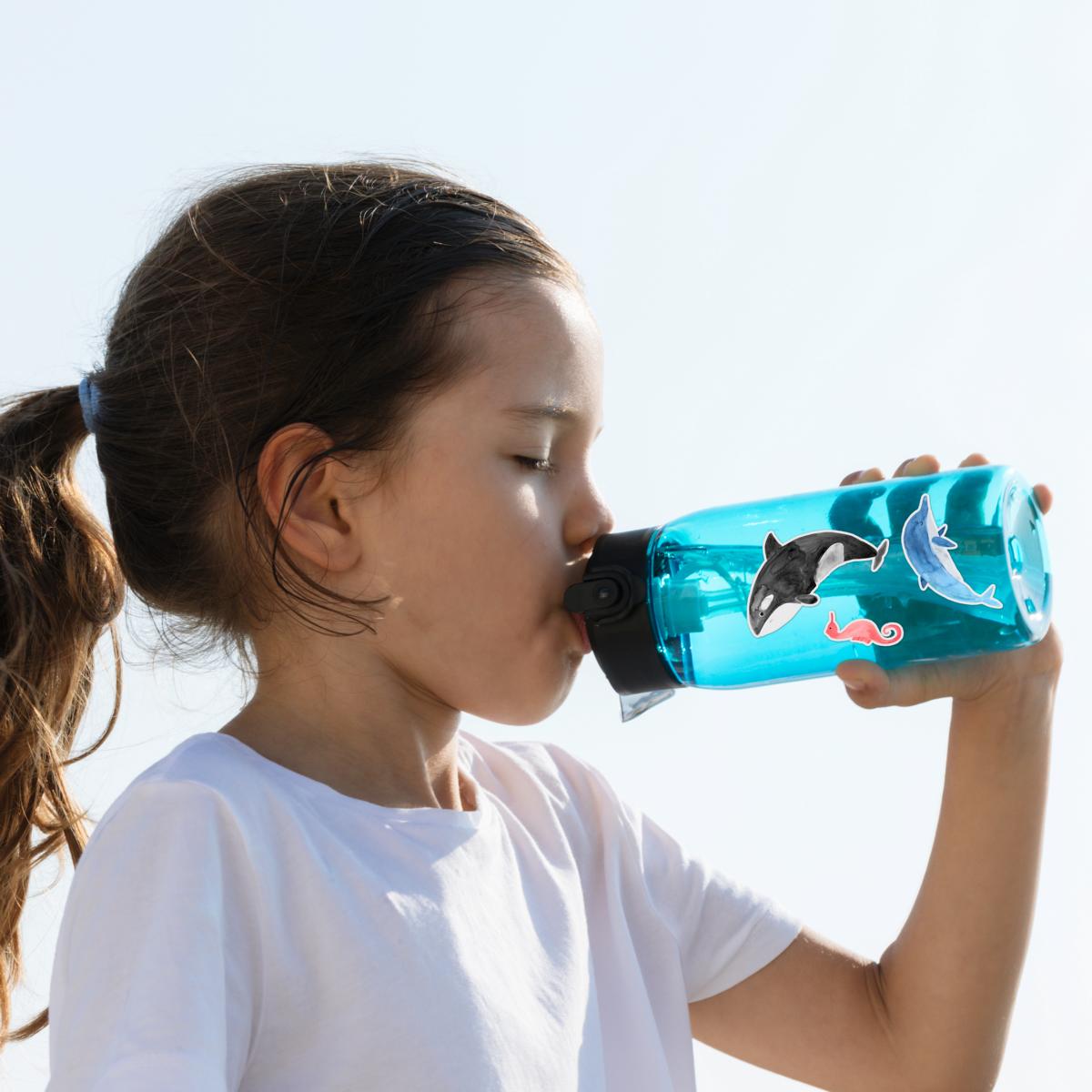 Frau Ottilie – Spülmaschinenfeste Sticker "Meer", DIN A5