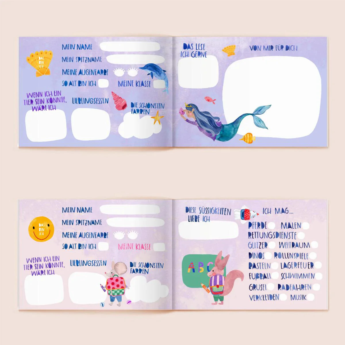 Frau Ottilie – Freundebuch Schule, DIN A5, Recyclingpapier