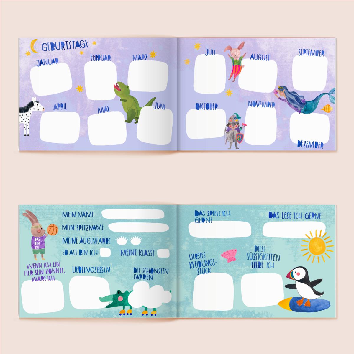 Frau Ottilie – Freundebuch Schule, DIN A5, Recyclingpapier