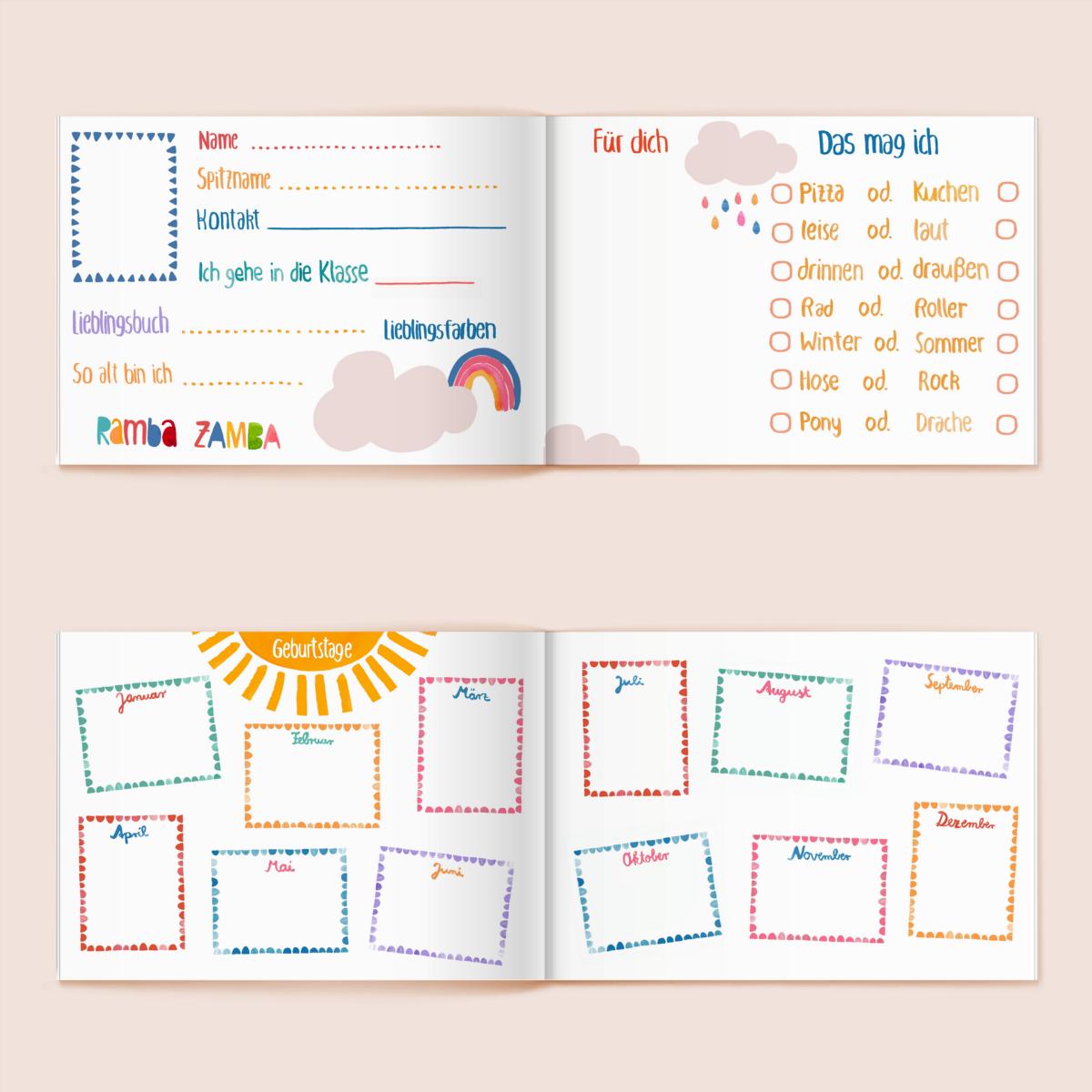 Frau Ottilie – Freundebuch "Alle meine Schulfreunde", DIN A5