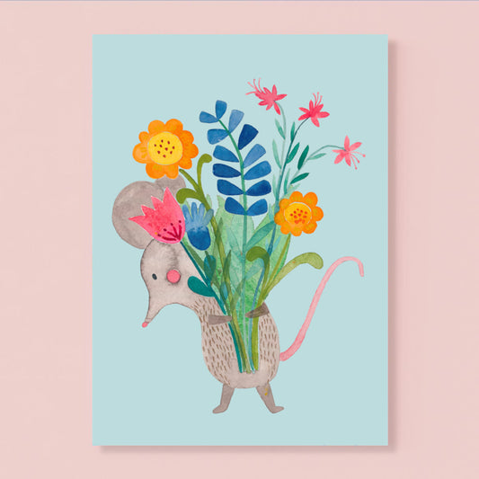 Frau Ottilie – Postkarte aus Recyclingpapier, nachhaltig & hochwertig