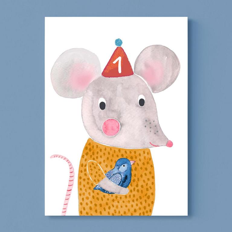 Frau Ottilie – Postkarte aus Recyclingpapier, nachhaltig & hochwertig