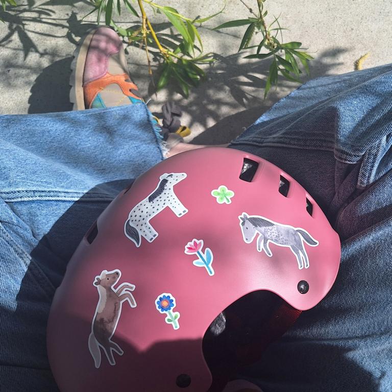 Frau Ottilie – Spülmaschinenfeste Sticker "Pferde", DIN A5