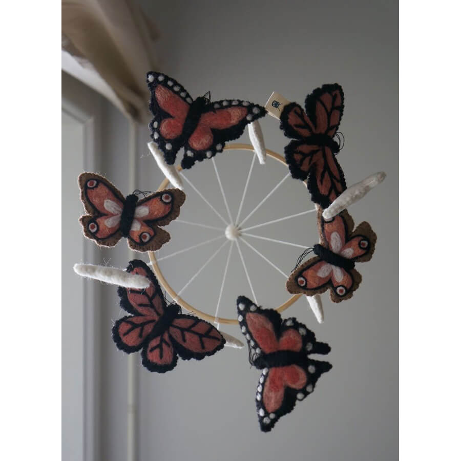 MOBILE BUTTERFLY - CORAL