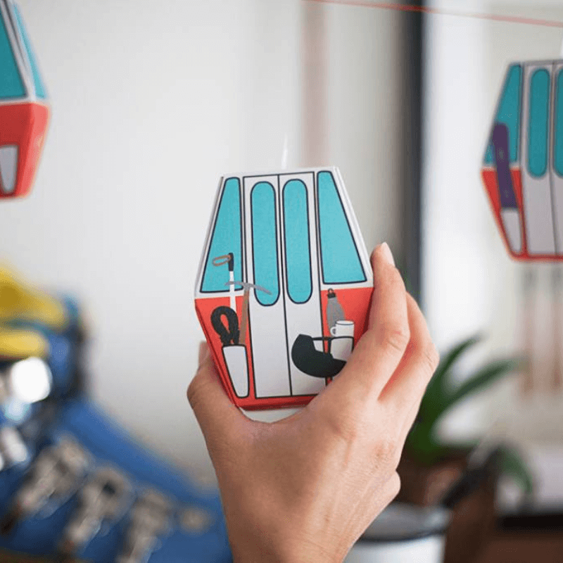 Roadtyping – Gondel Adventskalender, 24 Gondeln, wiederverwendbar