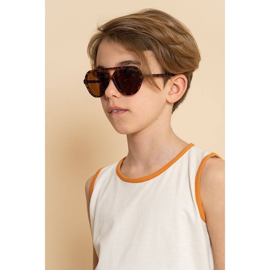 Grech & Co - Polarisierte Sonnenbrille für Kinder Aviator "Tortoise"