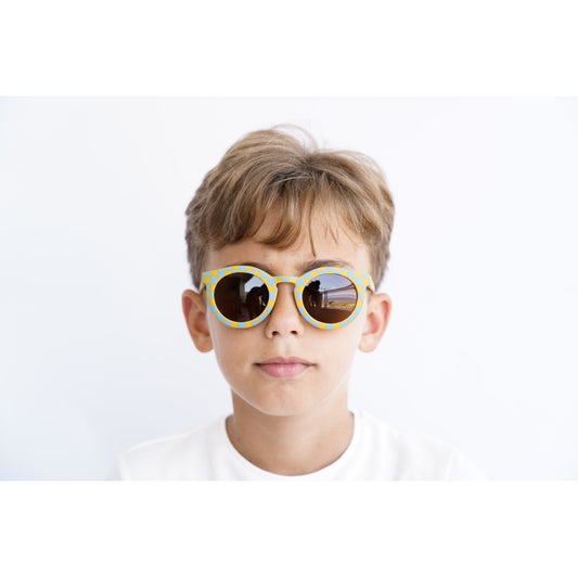 Grech & Co - Polarisierte Sonnenbrille für Kinder "Checks Laguna & Wheat"