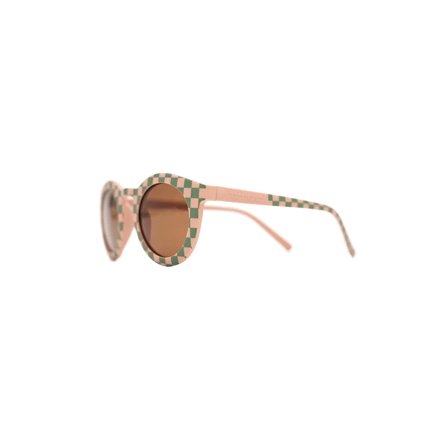 Grech & Co - Polarisierte Sonnenbrille für Kinder Checks Sunset & Orchard  – KARAMELLO