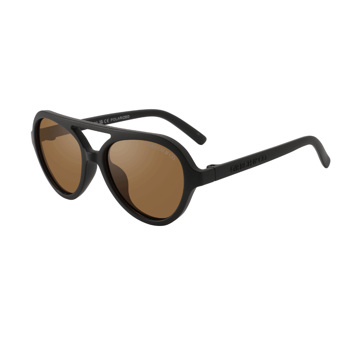 Grech & Co - Polarisierte Sonnenbrille für Kinder Aviator "Black"