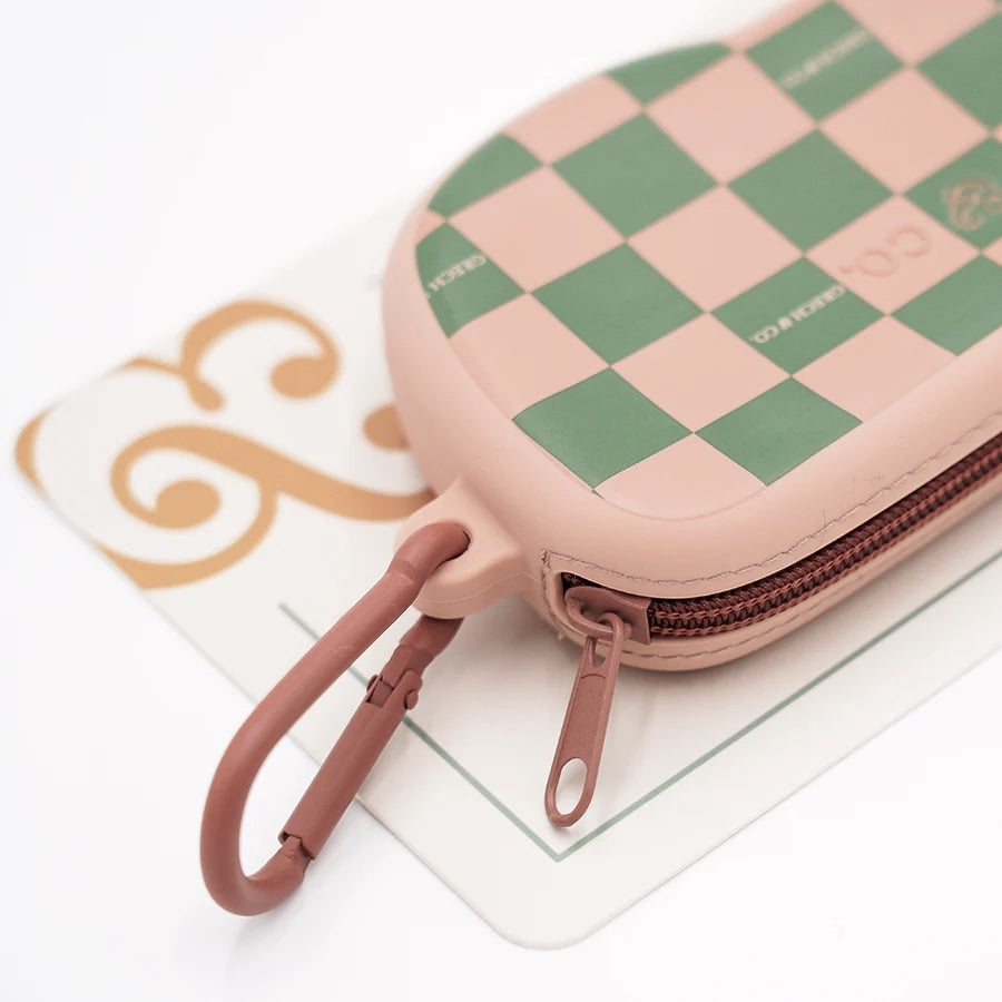 Grech & Co - Sonnenbrillen-Etui "Checks Sunset & Orchard"