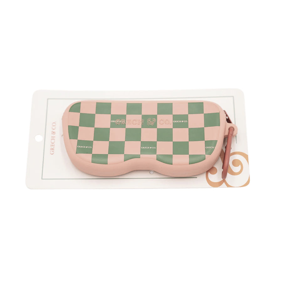 Grech & Co - Sonnenbrillen-Etui "Checks Sunset & Orchard"