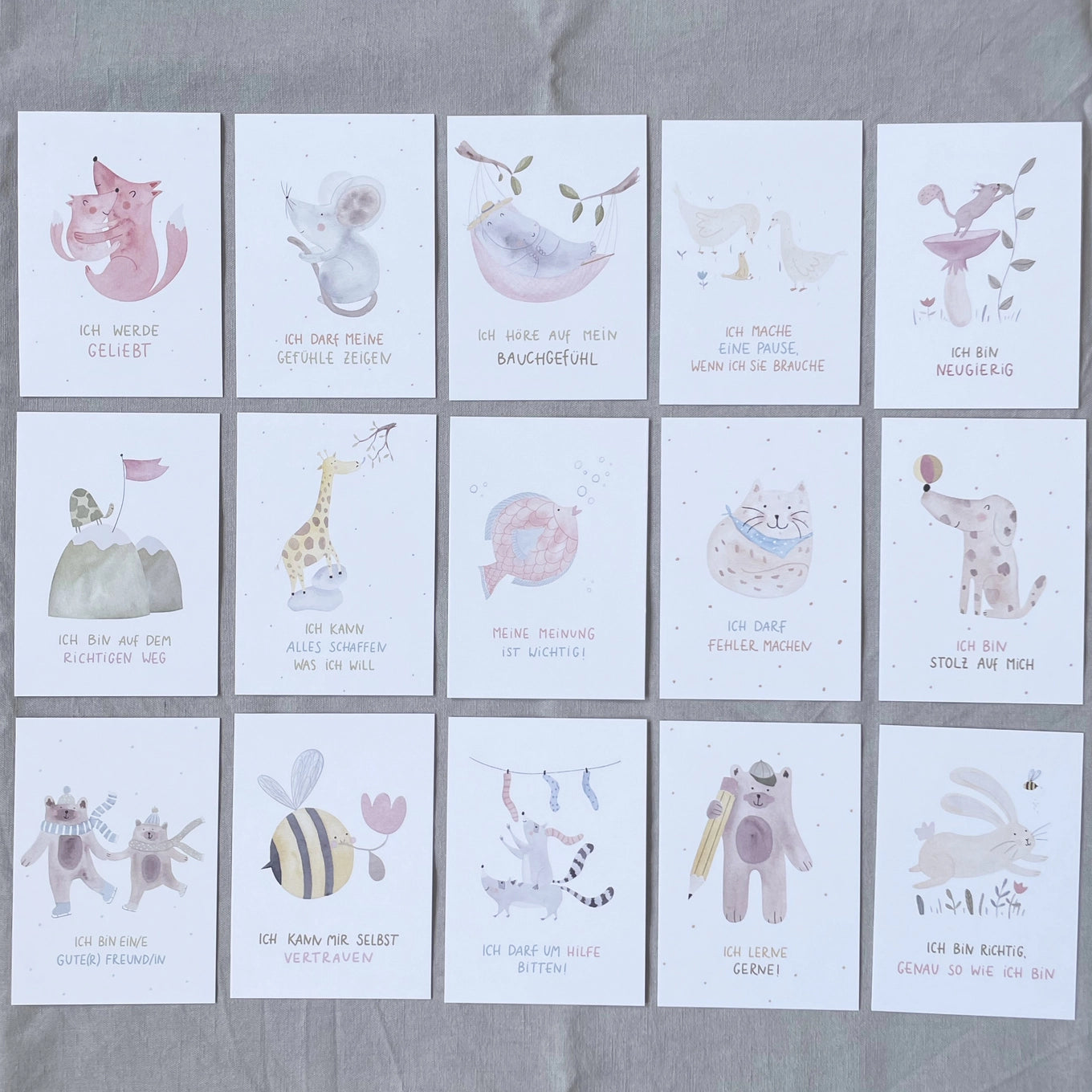 Hannahs Firlefanz – Affirmationskarten für Kinder mit 15 Sprüchen