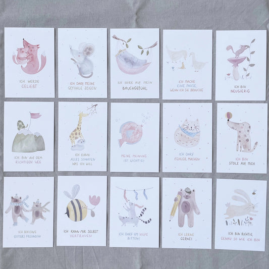 Hannahs Firlefanz – Affirmationskarten für Kinder mit 15 Sprüchen