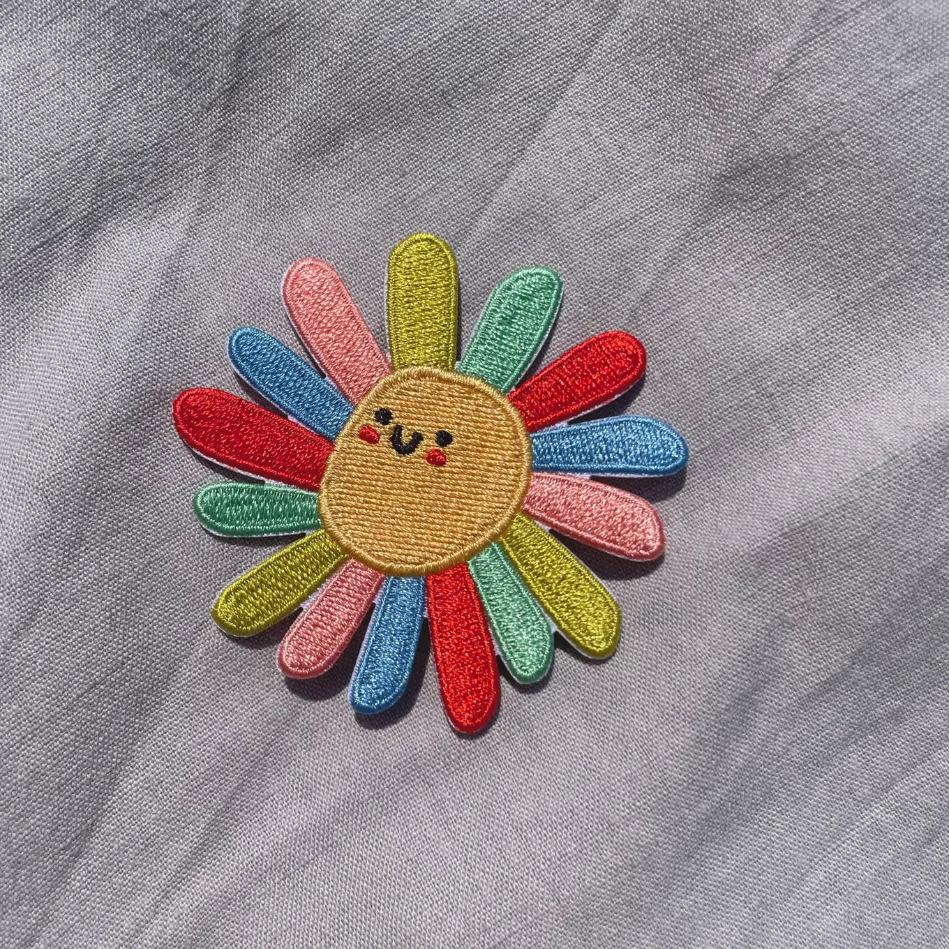 Hannahs Firlefanz – Bügelpatch „Blume“ zum Aufbügeln, Aufnäher