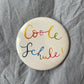 Hannahs Firlefanz – Button „Coole Schule“ zur Einschulung