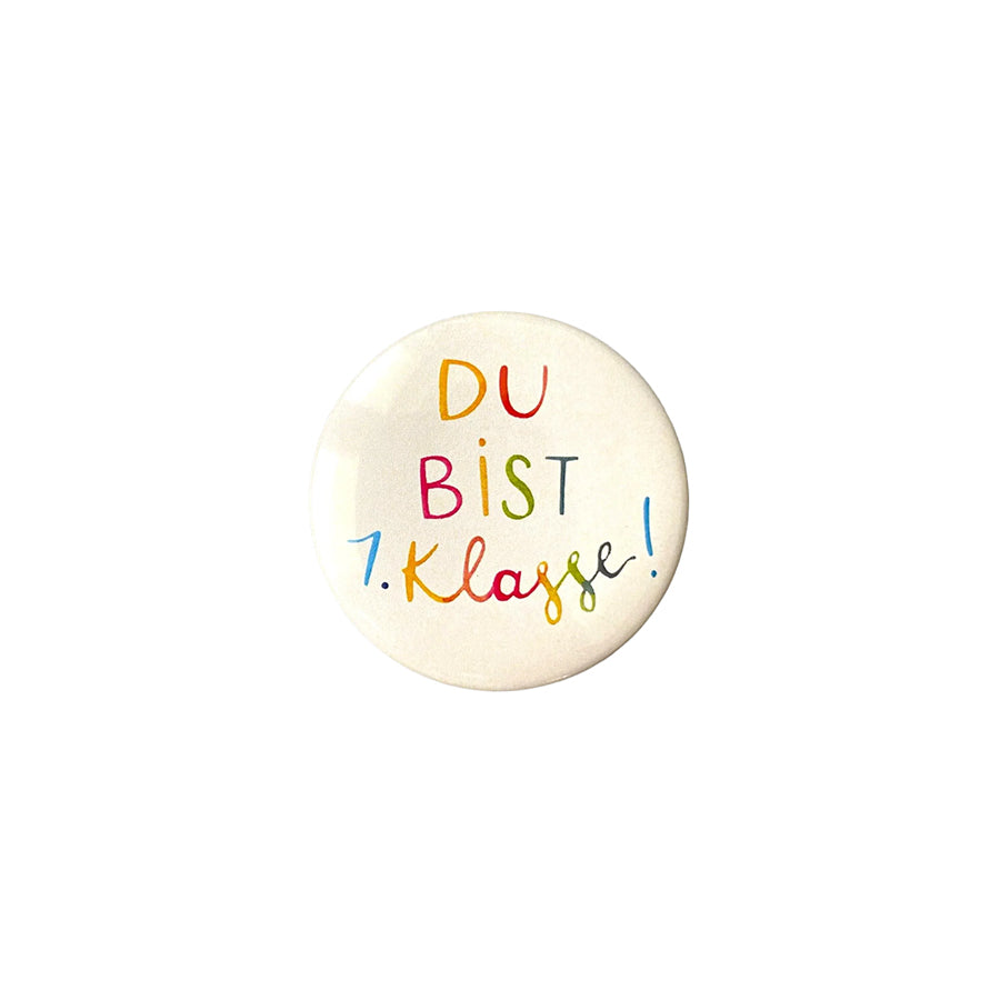 Hannahs Firlefanz – Button „Du bist 1. Klasse!“ zur Einschulung