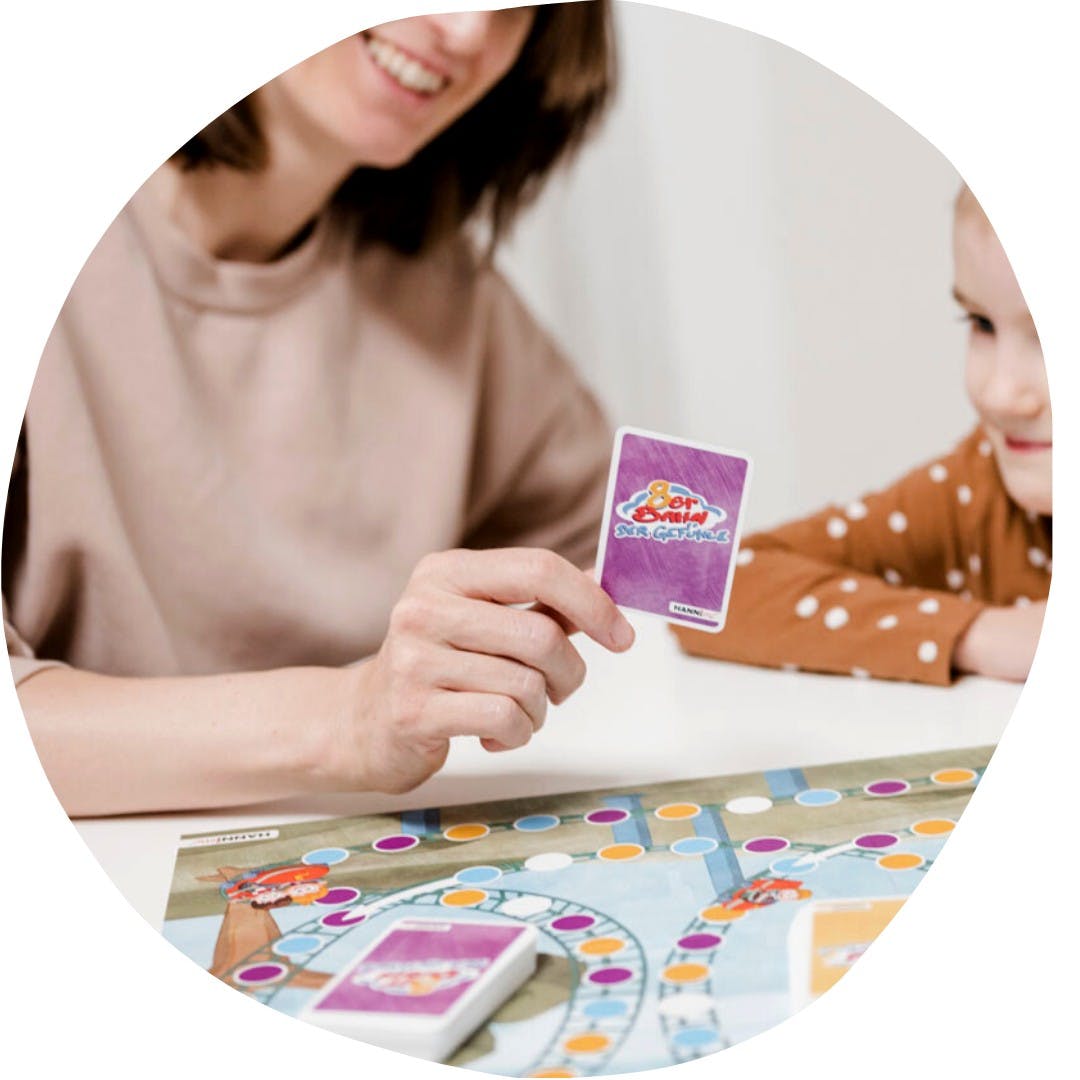 Hanniline - Brettspiel „Achterbahn der Gefühle“ – Familienspiel ab 6 Jahren