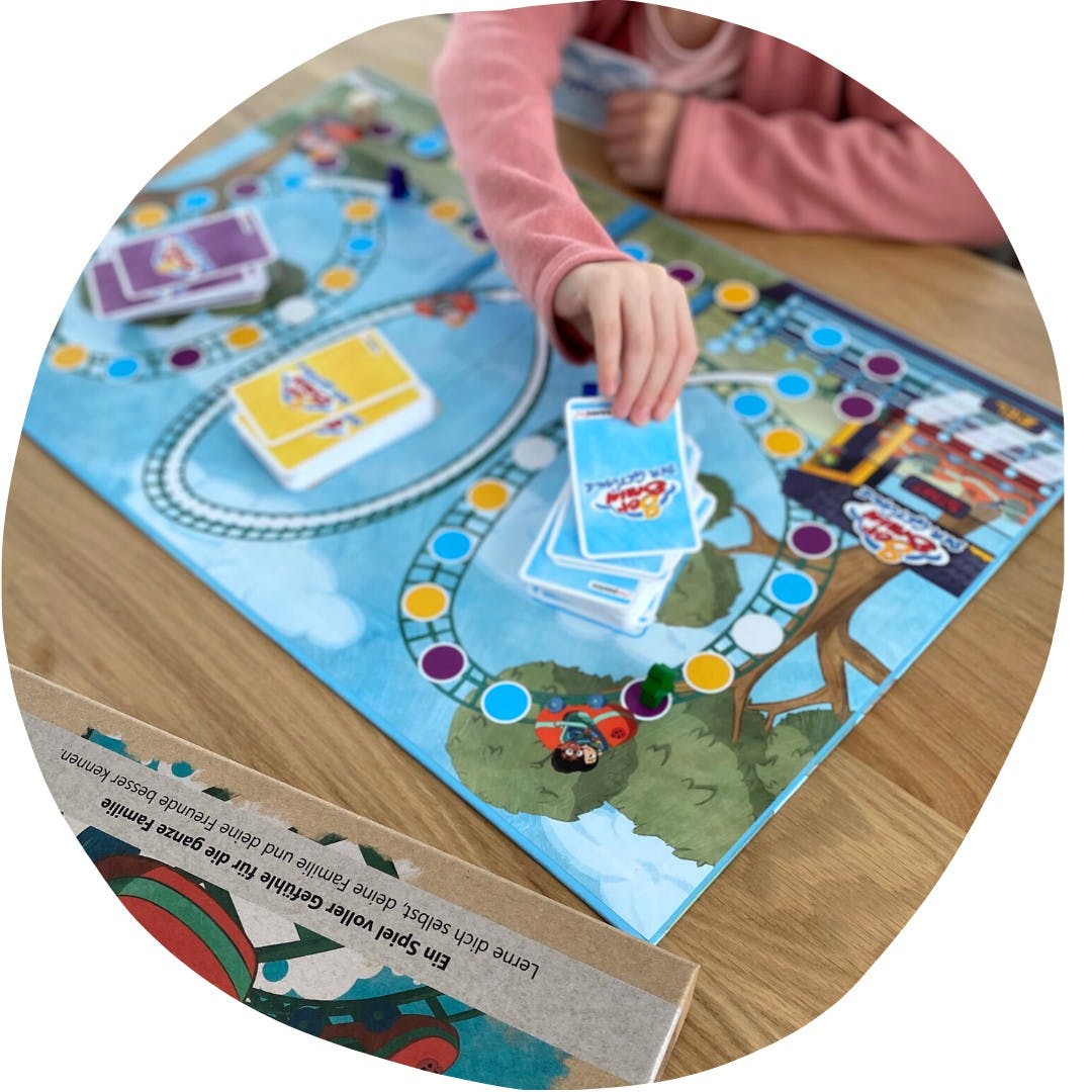 Hanniline - Brettspiel „Achterbahn der Gefühle“ – Familienspiel ab 6 Jahren