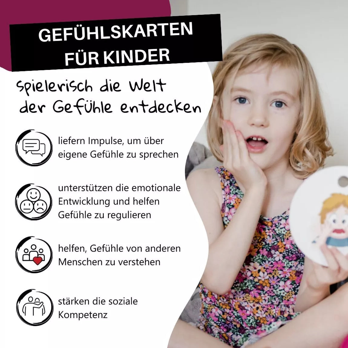 Hanniline - Gefühlskarten für Kinder (4-7 Jahre)