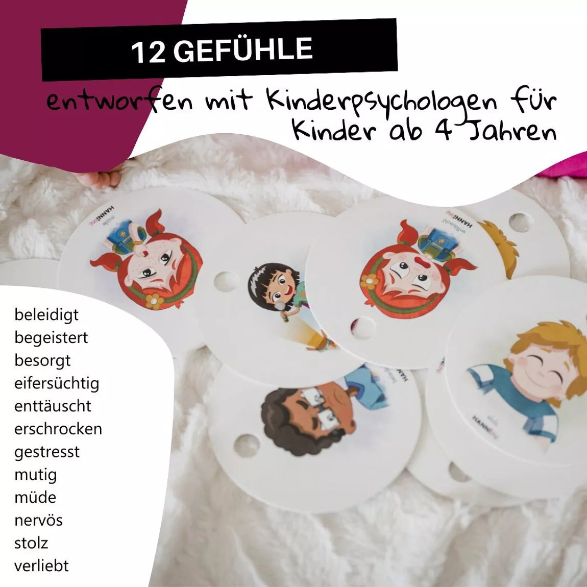 Hanniline - Gefühlskarten für Kinder (4-7 Jahre)