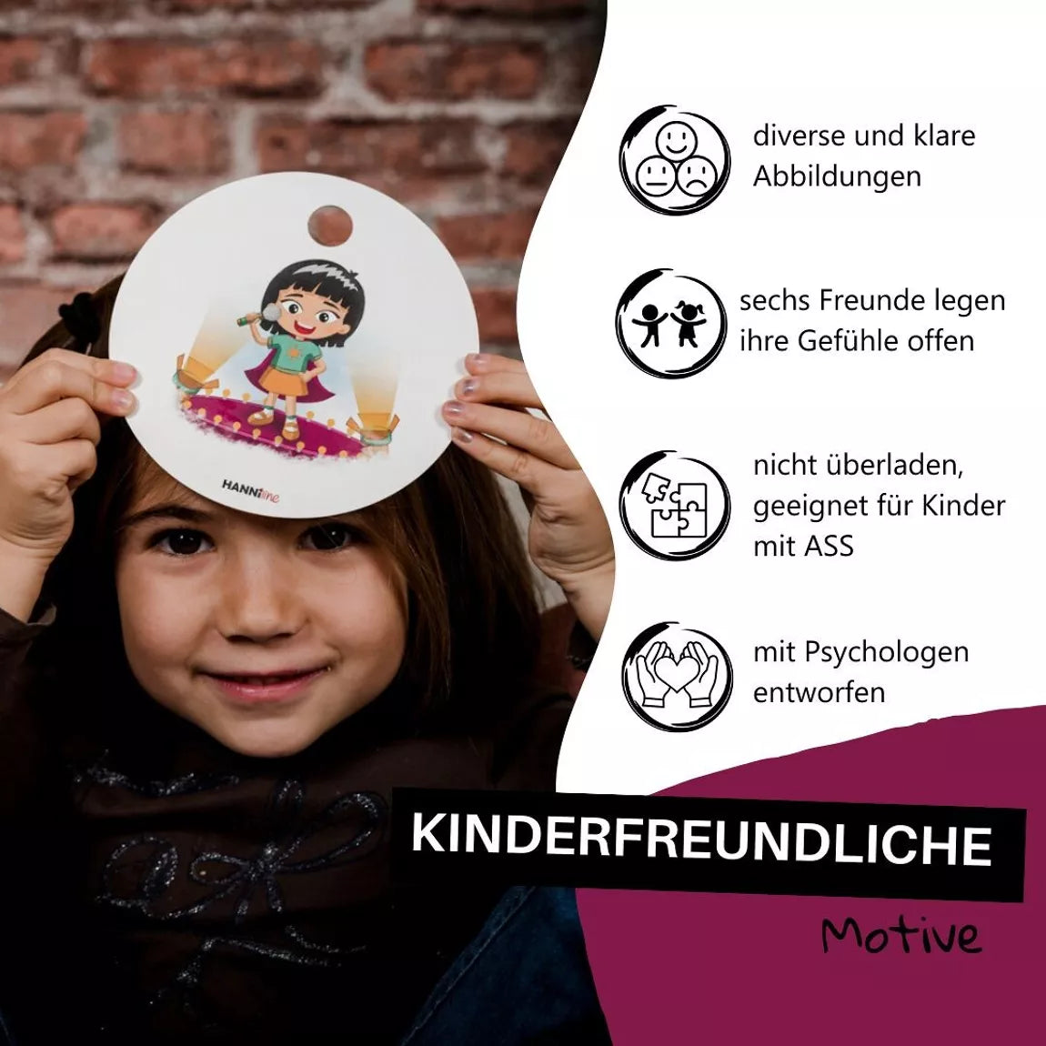 Hanniline - Gefühlskarten für Kinder (4-7 Jahre)