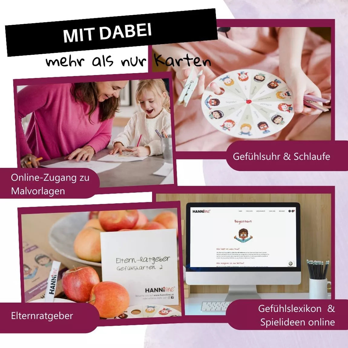 Hanniline - Gefühlskarten für Kinder (4-7 Jahre)