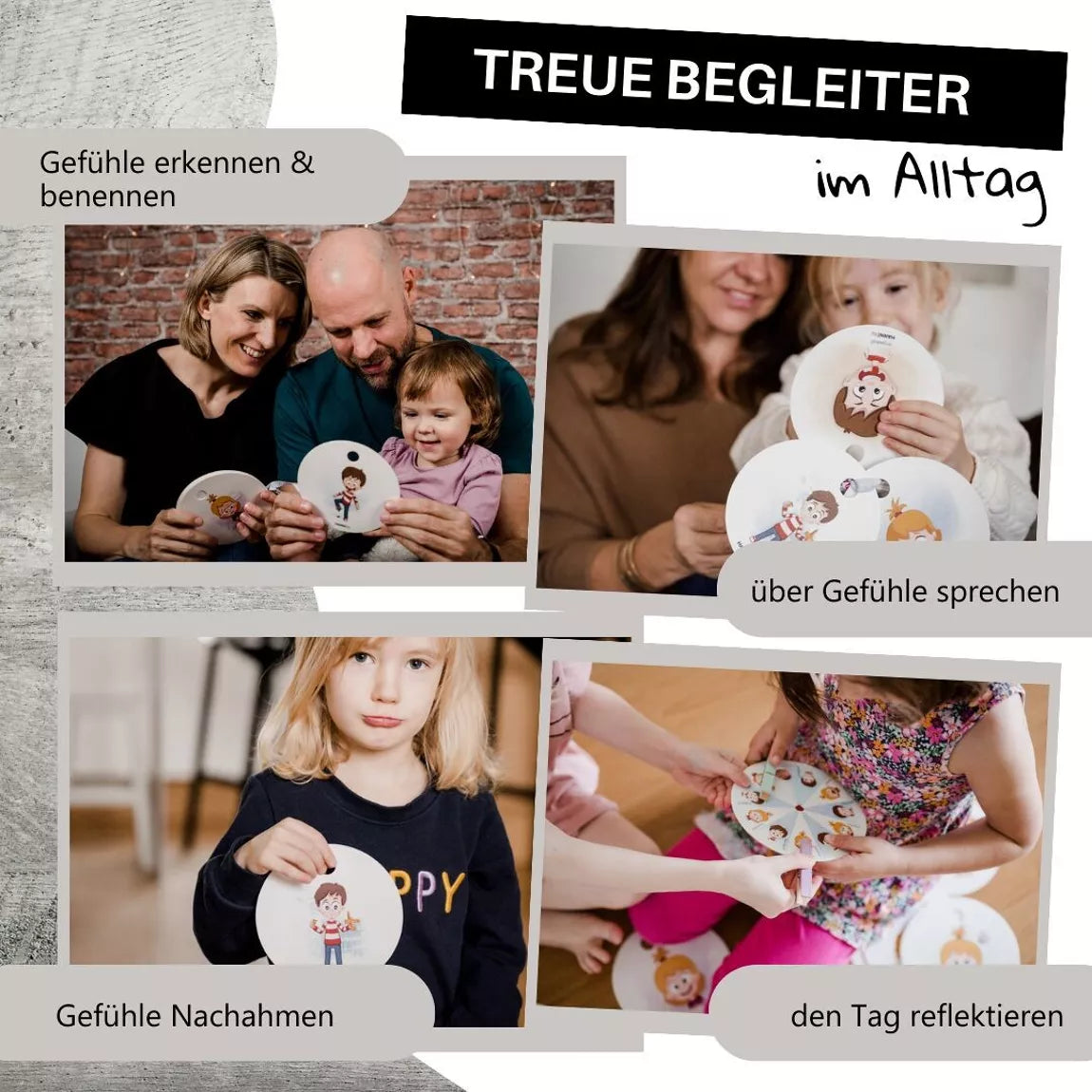 Hanniline - Gefühlskarten für Kinder (2-7 Jahre)