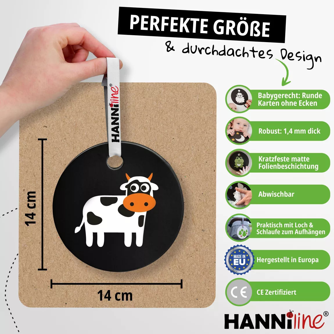 Hanniline - Kontrastkarten ab dem 3. Lebensmonat