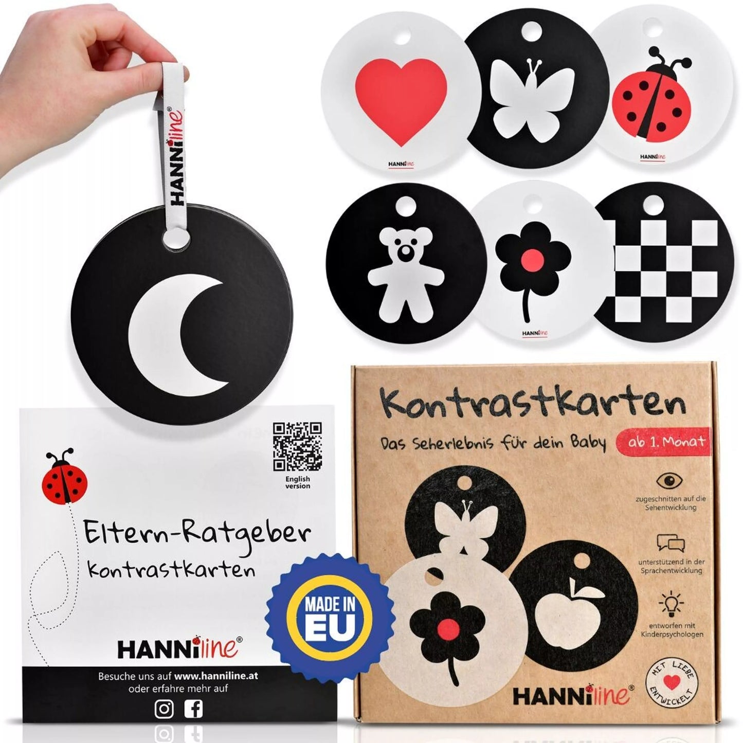 Hanniline - Kontrastkarten ab dem 1. Lebensmonat