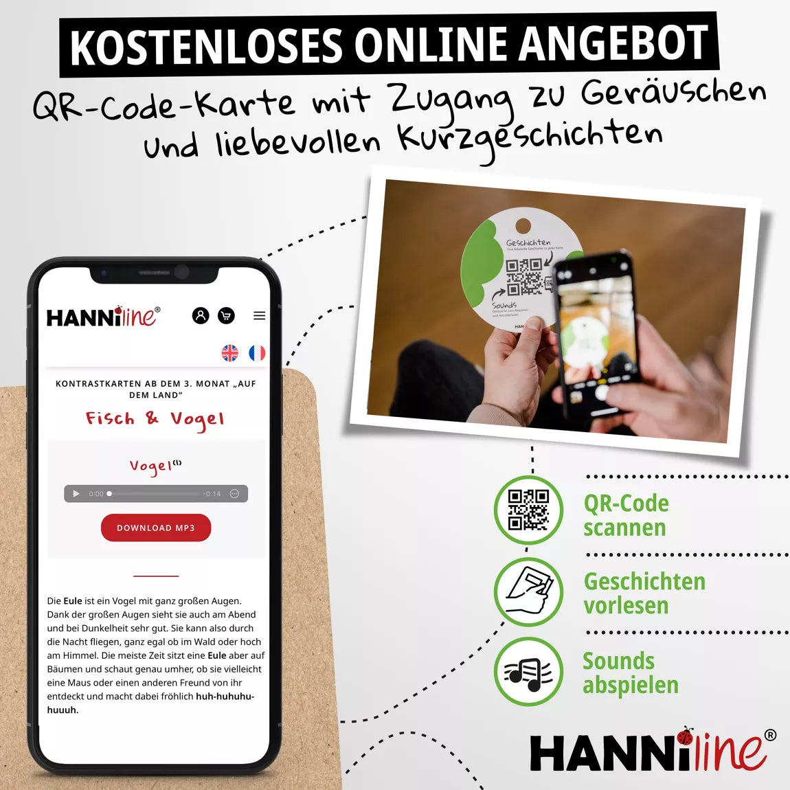Hanniline - Kontrastkarten ab dem 3. Lebensmonat