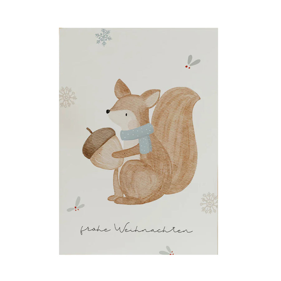 Hej Hanni - Weihnachtskarte "Eichhörnchen", Postkarte