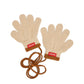 Hello Hossy - Kinder Handschuhe "Creamy", Bio-Baumwolle / OEKO-Tex