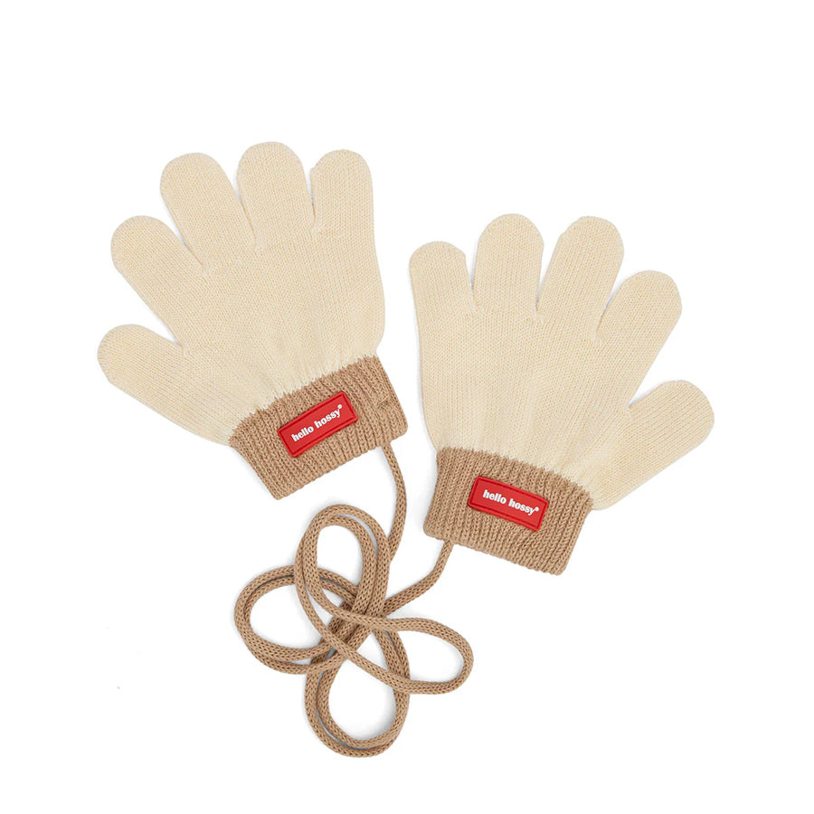 Hello Hossy - Kinder Handschuhe "Sandy", Bio-Baumwolle / OEKO-Tex