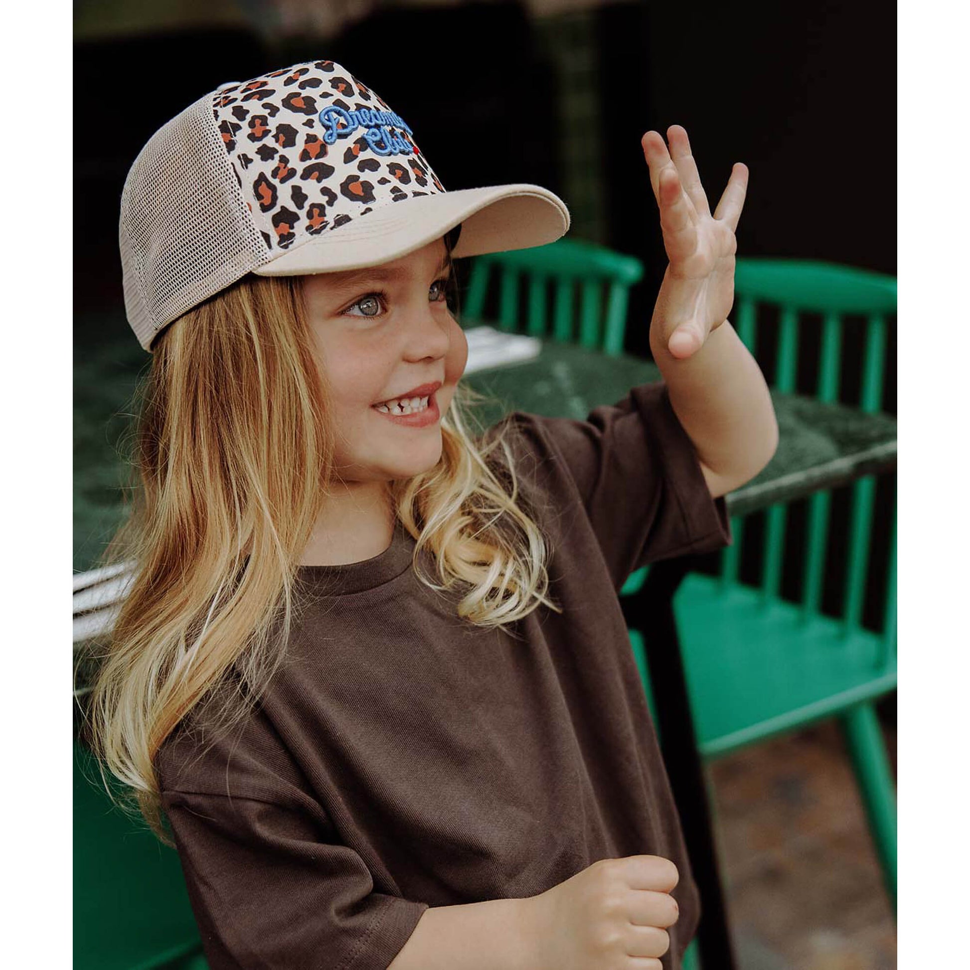 Hello Hossy - Kappe "Leopard" für Kinder, Bio-Baumwolle / OEKO-Tex
