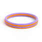 Herr & Frau Hempel – Haargummi „Lulu Orange-Purple“ weich & ohne Metall