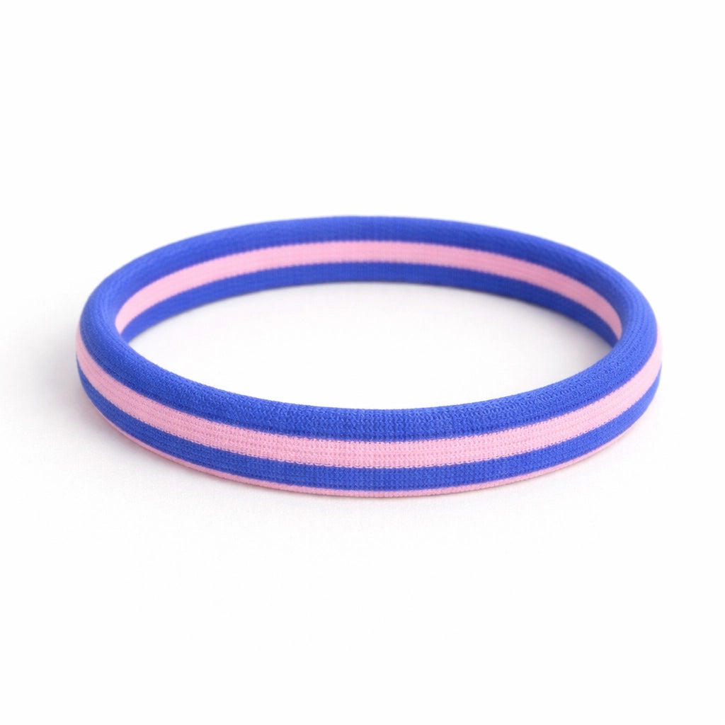 Herr & Frau Hempel – Haargummi „Lulu Pink-Blue“ weich & ohne Metall