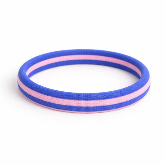 Herr & Frau Hempel – Haargummi „Lulu Pink-Blue“ weich & ohne Metall
